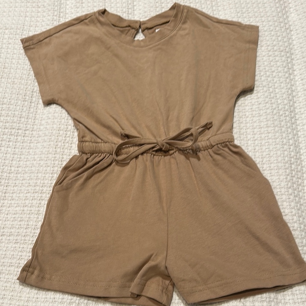 SweetHoney Tan Kids Romper